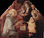 Fra Filippo Lippi The Virgin Appears to St Bernard oil on canvas